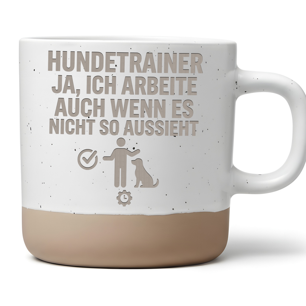 Tasse Hundetrainer Ja Ich arbeite Geschenk Kaffeetasse Hundeschule Bec – Bild 1