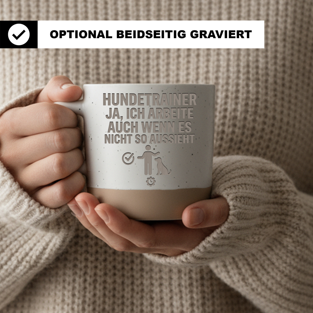 Tasse Hundetrainer Ja Ich arbeite Geschenk Kaffeetasse Hundeschule Bec – Bild 2