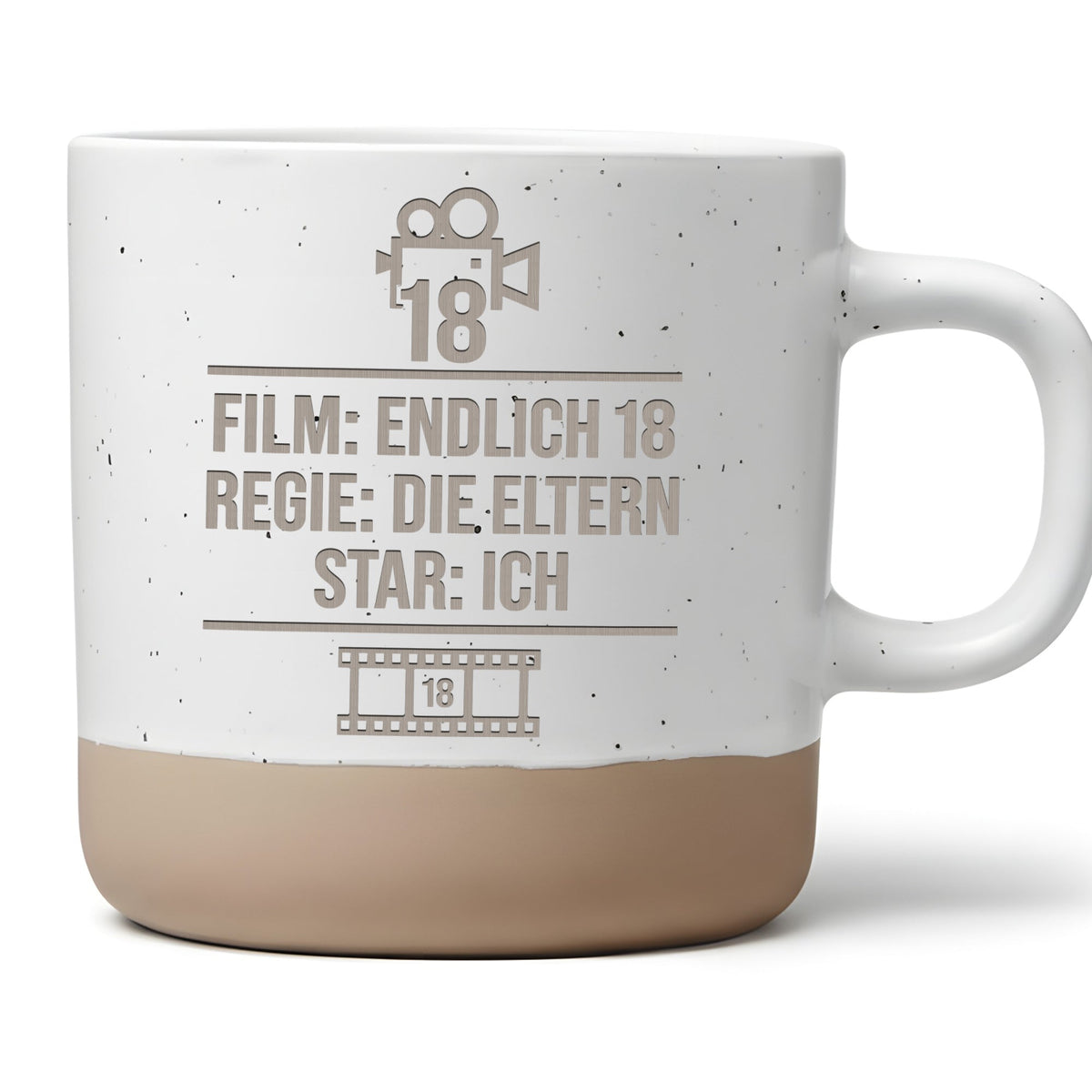 Tasse 18 Geburtstag Film Endlich 18 Geschenk Kaffeetasse Volljährigkei – Bild 1