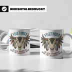 Anti Vegetarier Tasse mit Spruch 'Schlechter Jäger' für Flei – Weiß [farbe:weiß]