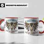 Anti Vegetarier Tasse mit Spruch 'Schlechter Jäger' für Flei – Rot [farbe:rot]
