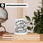 Jäger Tasse Wildschwein Spruch Liegt nix auf dem Teller... G – Weiß [farbe:weiß]