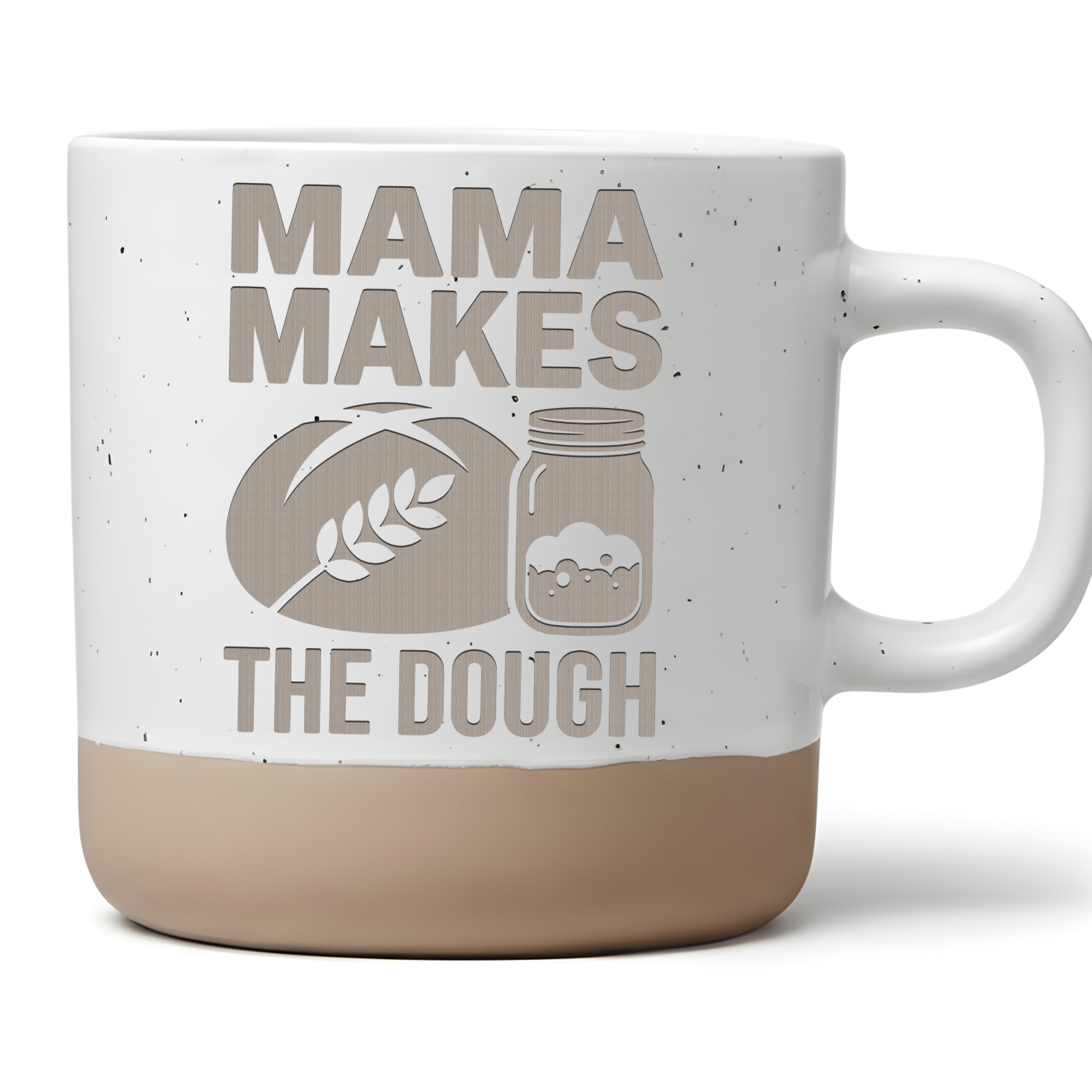 Tasse Mama Makes The Dough Geschenk Kaffeetasse Muttertag Becher Sauer – Bild 1