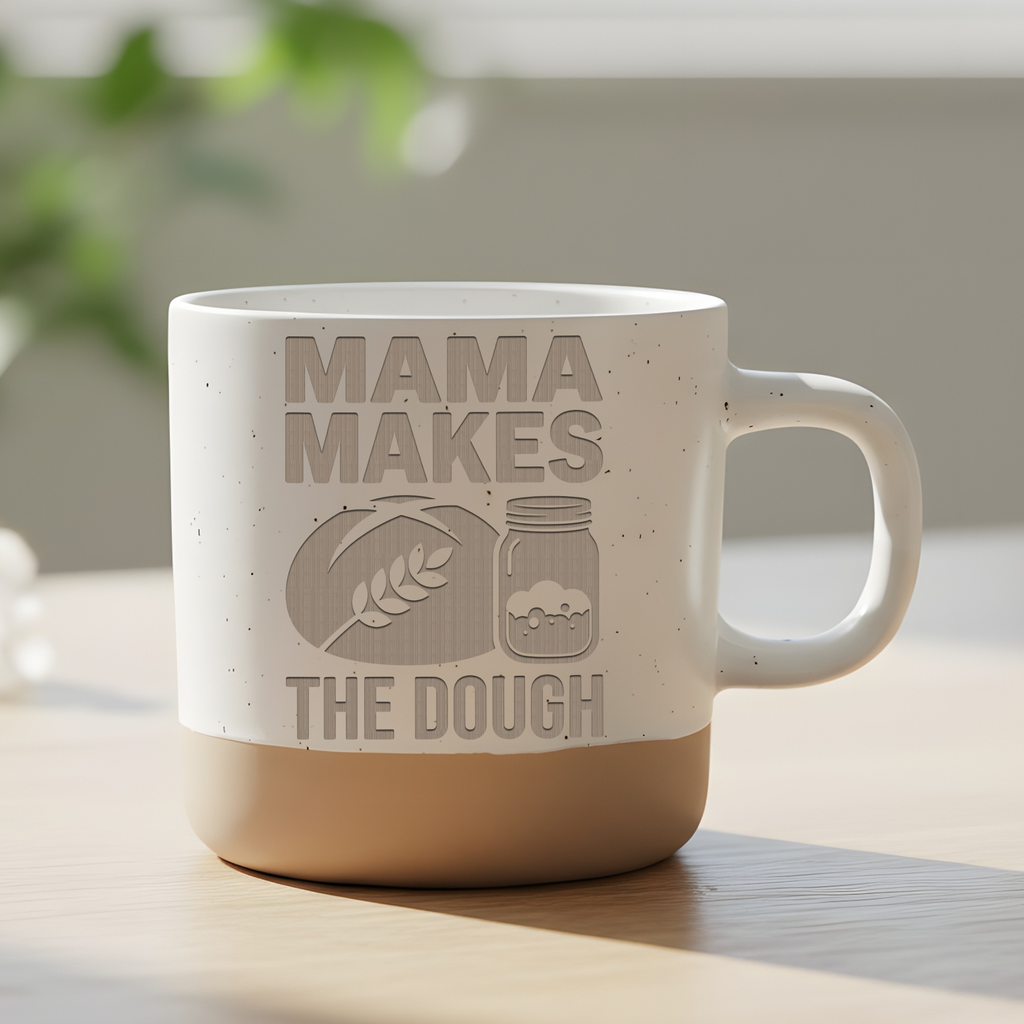 Tasse Mama Makes The Dough Geschenk Kaffeetasse Muttertag Becher Sauer – Bild 6