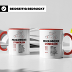 IT Stundensatz Tasse für Softwareentwickler | Programmierer Nerd Geschenkidee | Informatiker Coding Kaffeebecher | Freelancer Techie Geschen