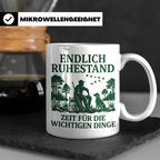 Jäger Ruhestand Tasse Endlich Ruhestand Geschenk für Waidman – Weiß [farbe:weiß]