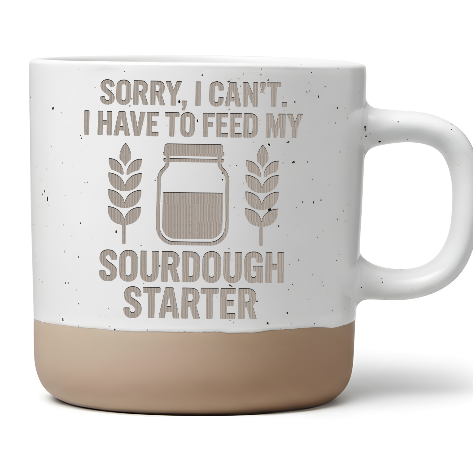 Tasse Feed My Sourdough Starter Geschenk Kaffeetasse Bäcker Becher Sau – Bild 1