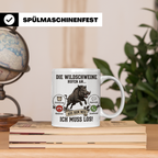 Jäger Tasse Wildschwein Spruch Die Wildschweine rufen an Kaf – Weiß [farbe:weiß]