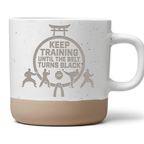 Tasse Karate Kampfsport Geschenk Keep Training Kaffeetasse Schwarzer G – Bild 1