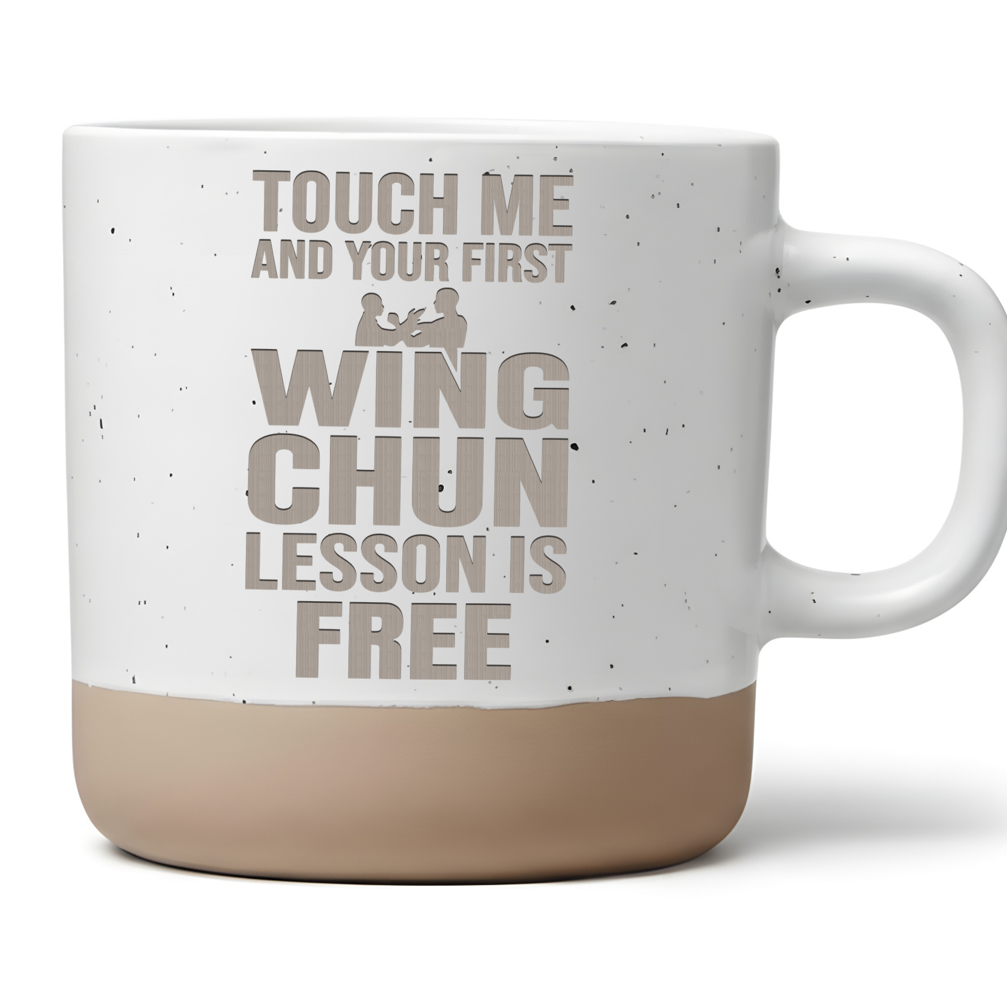 Tasse Wing Chun Kampfsport Geschenk First Lesson Is Free Kaffeetasse B – Bild 1