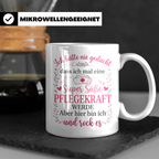 Pflegekraft Tasse mit Spruch Super Süße Pflegekraft, Geschen – Weiß [farbe:weiß]