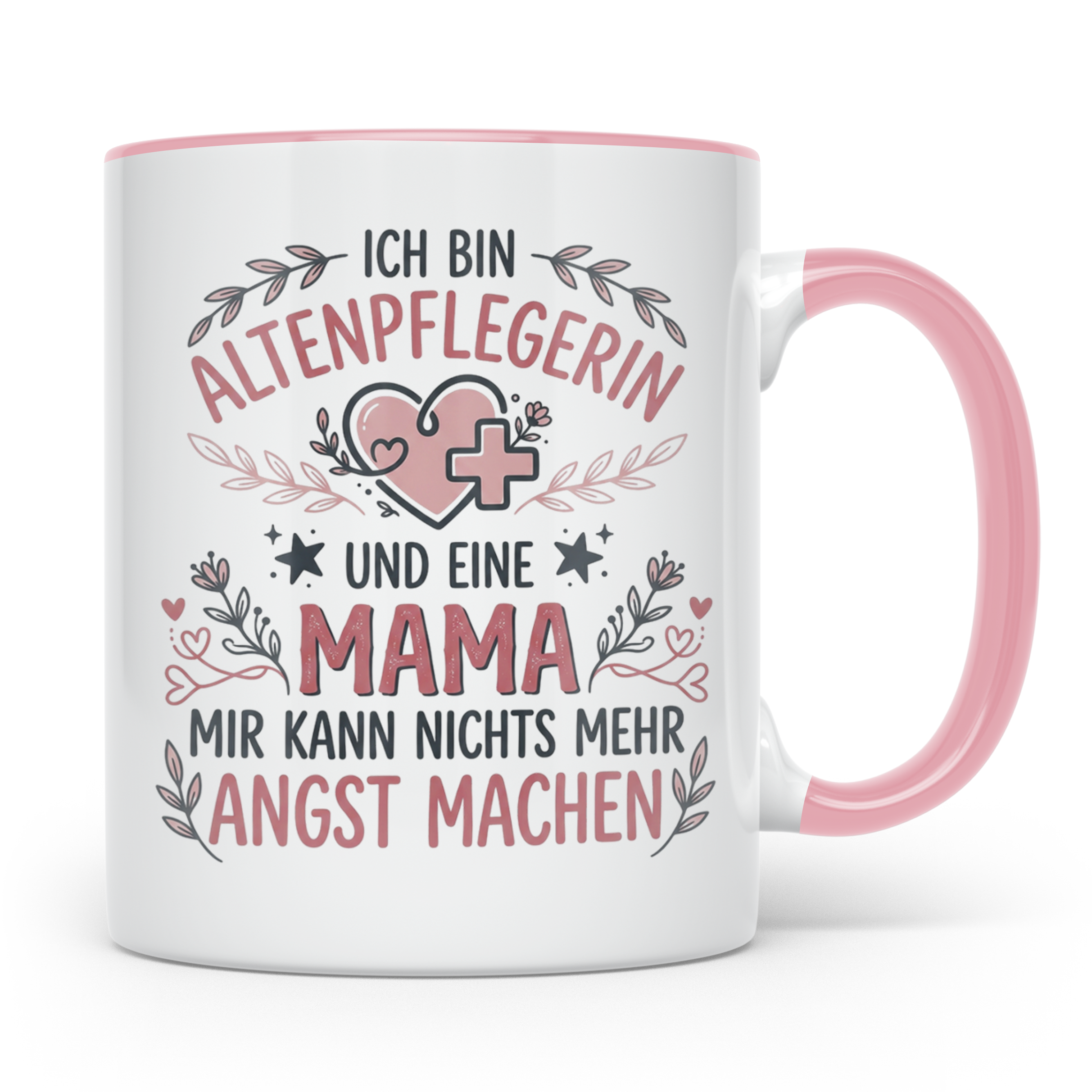 Altenpflegerin Mama Tasse mit Spruch | Geschenk für Mutter i – Rosa [farbe:rosa]