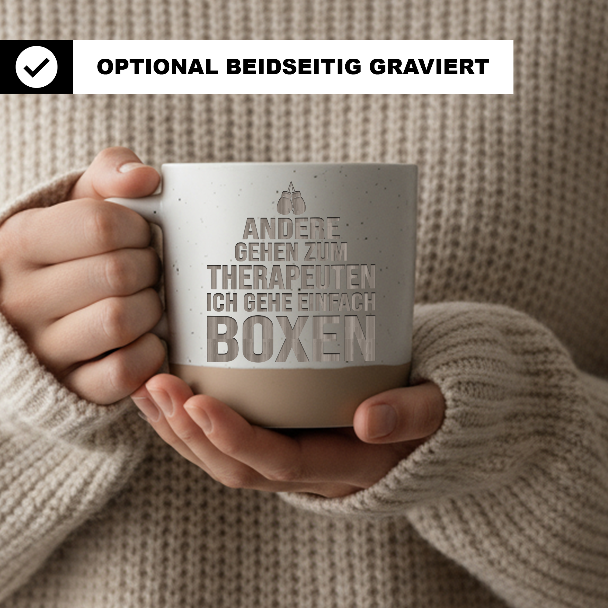 Tasse Boxen Ich Gehe Einfach Boxen Geschenk Kaffeetasse Kampfsport Bec – Bild 2