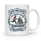 Pflegekraft Tasse Senioren bespaßen, Geschenk für Altenpfleg – Weiß [farbe:weiß]