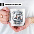 Pflegekraft Tasse Senioren bespaßen, Geschenk für Altenpfleg – Weiß [farbe:weiß]
