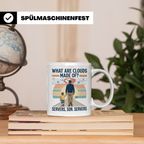 Programmierer Tasse 'What are clouds made of?' für IT Papa,  – Weiß [farbe:weiß]