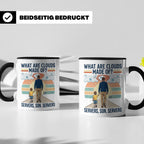 Programmierer Tasse 'What are clouds made of?' für IT Papa,  – Schwarz [farbe:schwarz]