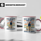 Programmierer Tasse 'What are clouds made of?' für IT Papa,  – Rosa [farbe:rosa]