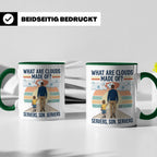 Programmierer Tasse 'What are clouds made of?' für IT Papa,  – Grün [farbe:grün]