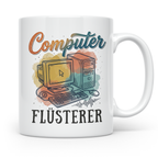 Computer Flüsterer Tasse für ITler, Programmierer & Nerds. R – Weiß [farbe:weiß]