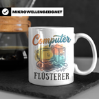 Computer Flüsterer Tasse für ITler, Programmierer & Nerds. R – Weiß [farbe:weiß]