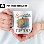 Computer Flüsterer Tasse für ITler, Programmierer & Nerds. R – Weiß [farbe:weiß]