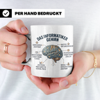 Informatiker Tasse 'Das Informatiker Gehirn' lustiger Kaffee – Weiß [farbe:weiß]