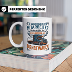 LKW Fahrer Tasse Wichtiger Mitarbeiter Großer Dienstwagen, L – Weiß [farbe:weiß]