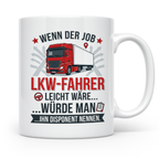 LKW Fahrer Tasse mit Spruch gegen Disponent | Geschenk für T – Weiß [farbe:weiß]