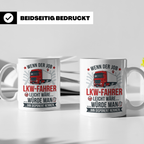 LKW Fahrer Tasse mit Spruch gegen Disponent | Geschenk für T – Weiß [farbe:weiß]