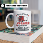 LKW Fahrer Tasse mit Spruch gegen Disponent | Geschenk für T – Weiß [farbe:weiß]