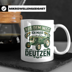 Deutz Tasse mit Spruch Aus dem Weg ich muss Deutzen | Trakto – Weiß [farbe:weiß]