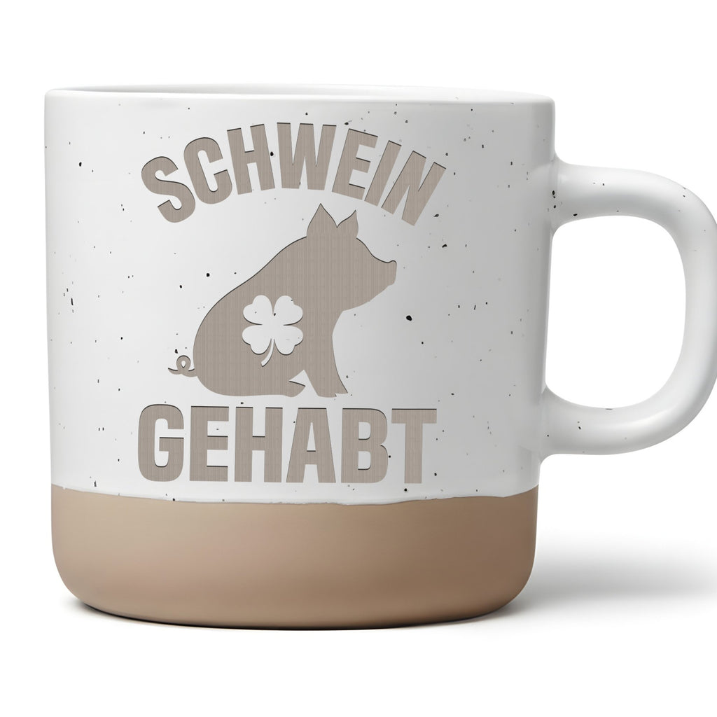 Schwein Gehabt Tasse Glücksbringer Becher Geschenk Prüfung Bestanden G – Bild 1