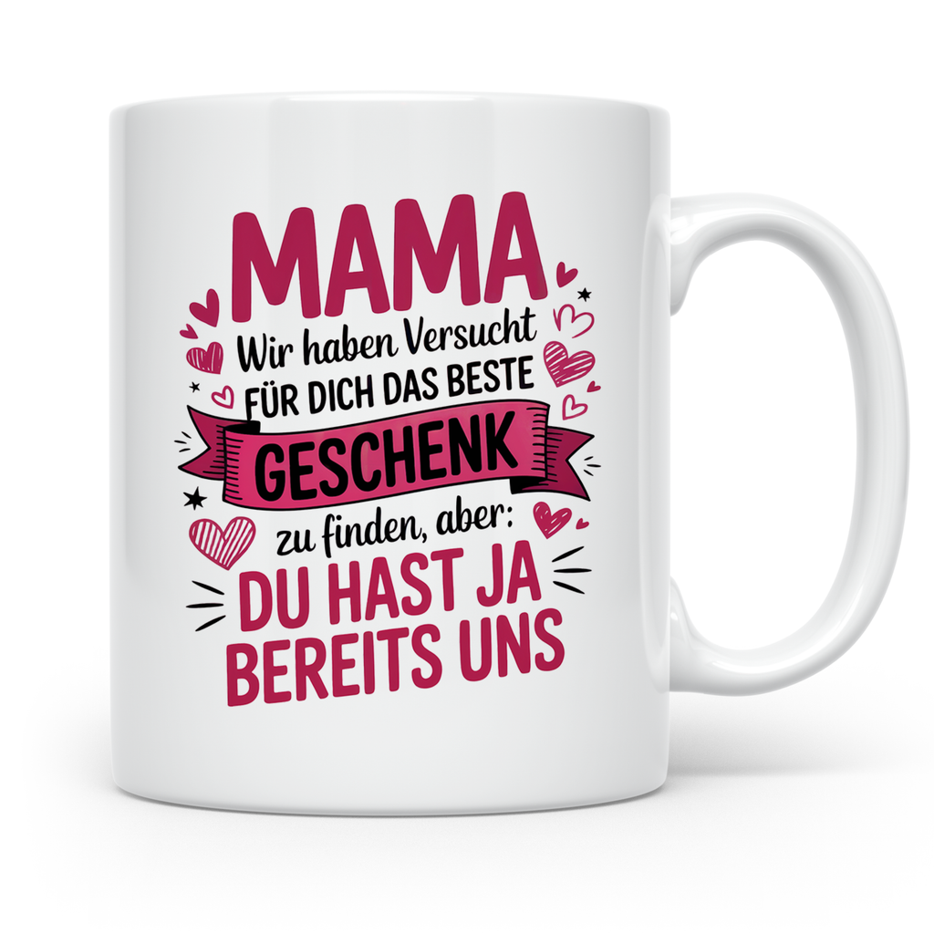 Beste Mama der Welt Geschenkidee | Muttertagsgeschenk Persönlich | Lustige Geschenkidee für Mutti von Tochter & Sohn | Geburtstagsgeschenk M