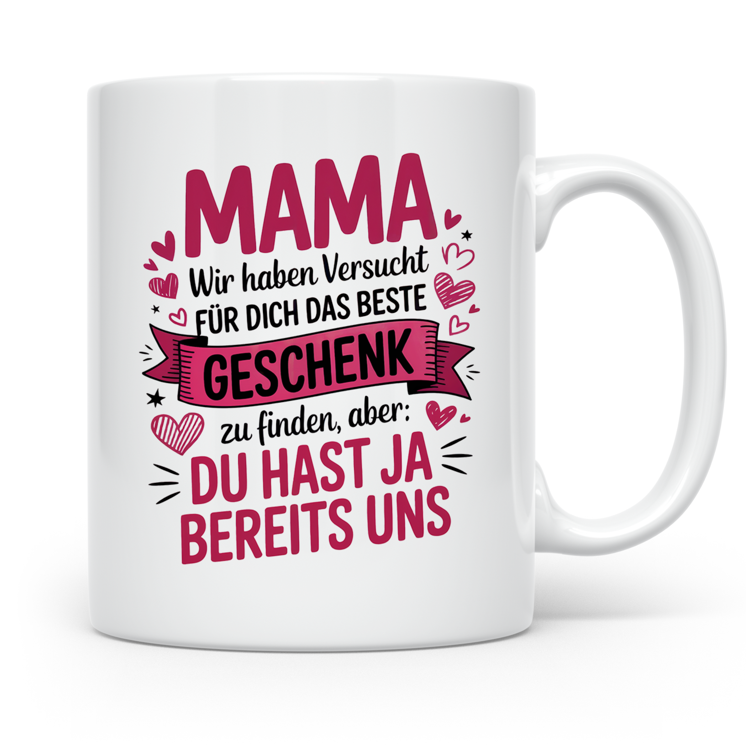 Beste Mama der Welt Geschenkidee | Muttertagsgeschenk Persönlich | Lustige Geschenkidee für Mutti von Tochter & Sohn | Geburtstagsgeschenk M