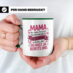 Beste Mama der Welt Geschenkidee | Muttertagsgeschenk Persönlich | Lustige Geschenkidee für Mutti von Tochter & Sohn | Geburtstagsgeschenk M
