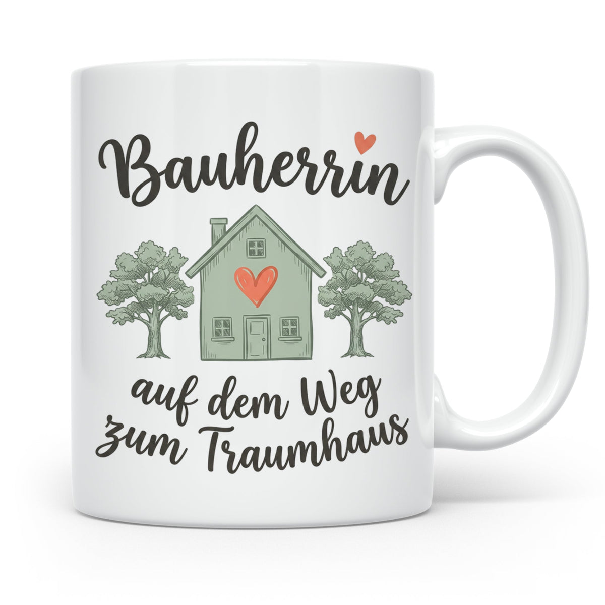 Bauherrin Tasse auf dem Weg zum Traumhaus Geschenk für Hausb – Weiß [farbe:weiß]