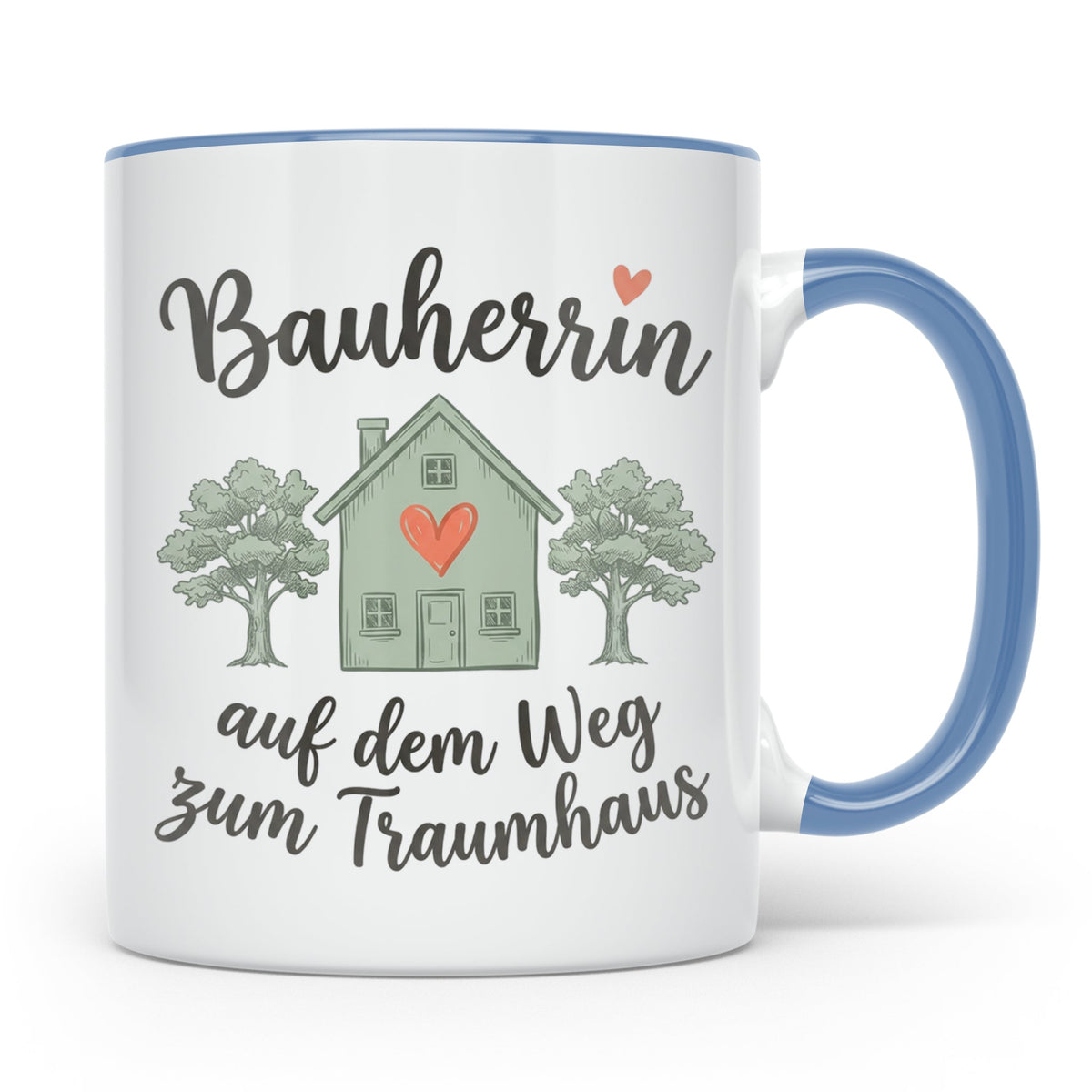 Bauherrin Tasse auf dem Weg zum Traumhaus Geschenk für Hausb – Blau [farbe:blau]