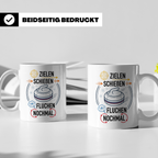 Eisstockschießen Tasse mit Spruch Zielen Schießen Fluchen No – Weiß [farbe:weiß]