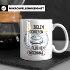 Eisstockschießen Tasse mit Spruch Zielen Schießen Fluchen No – Weiß [farbe:weiß]
