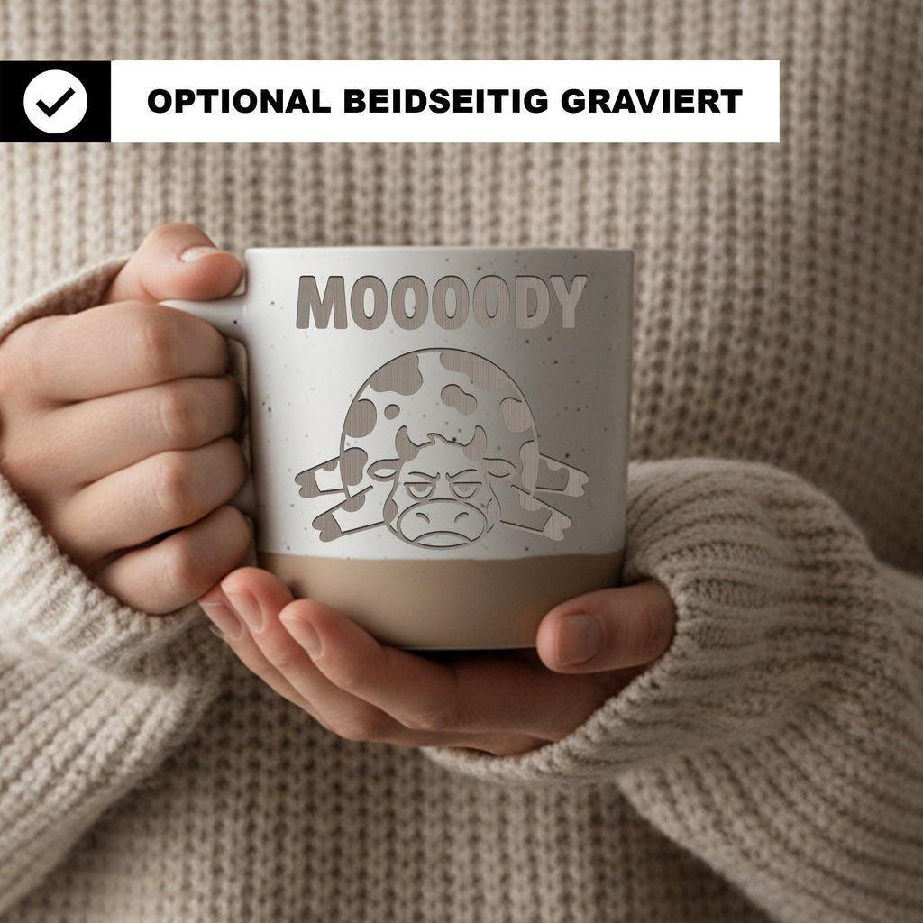 Kuh Tasse MOOOODY Becher Geschenk Morgenmuffel Lustige Tasse Büro Kaff – Bild 2