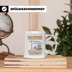 Bauherr Tasse Meine Baustelle Meine Regeln, Geschenk Richtfe – Weiß [farbe:weiß]