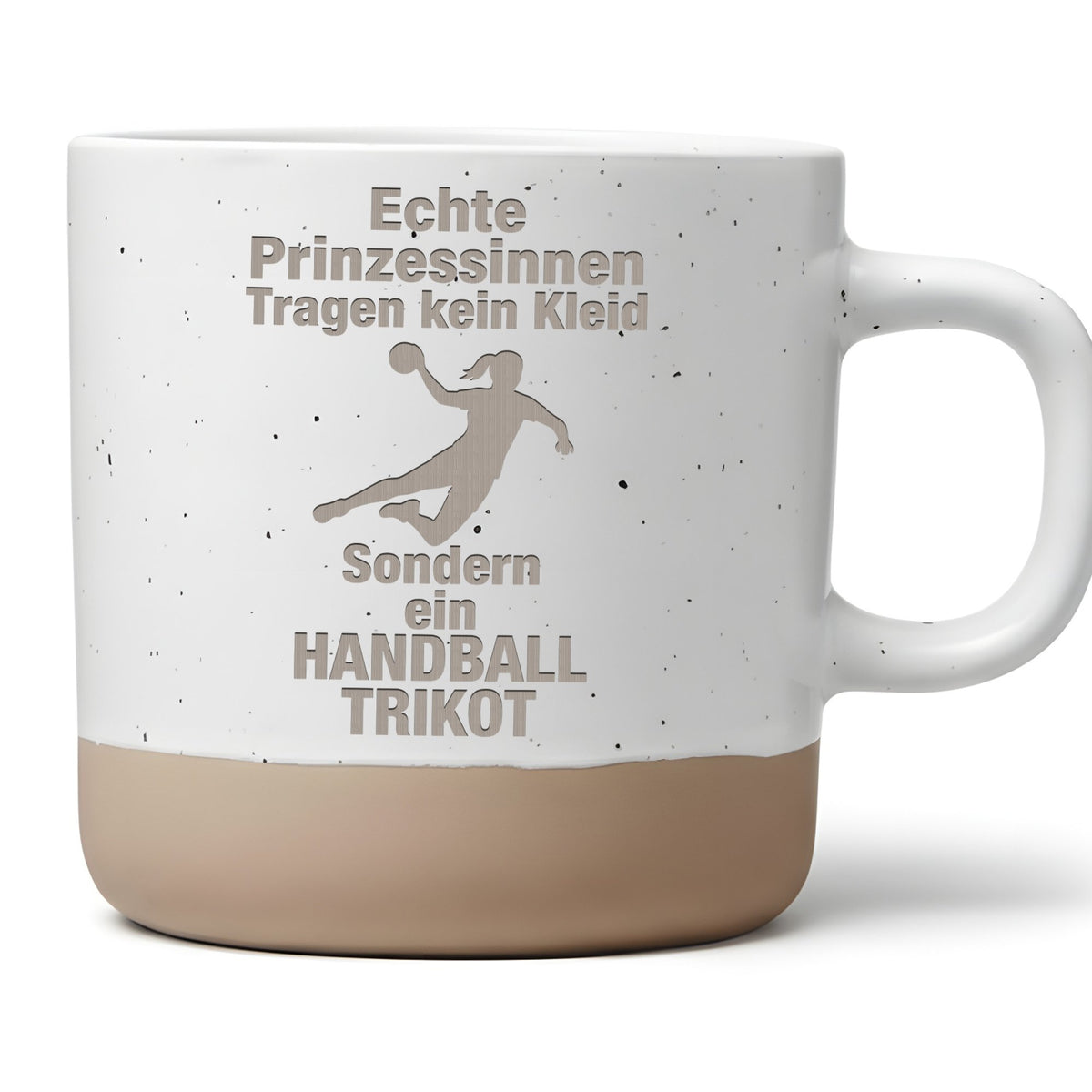 Handball Tasse Echte Prinzessinnen Tragen kein Kleid Becher Handballer – Bild 1