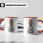 Vermesser Tasse mit Spruch Nein das ist keine Kamera, Gesche – Rot [farbe:rot]
