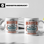 Maurer Tasse mit Spruch Ich bin Maurer kein Frauenarzt lusti – Weiß [farbe:weiß]