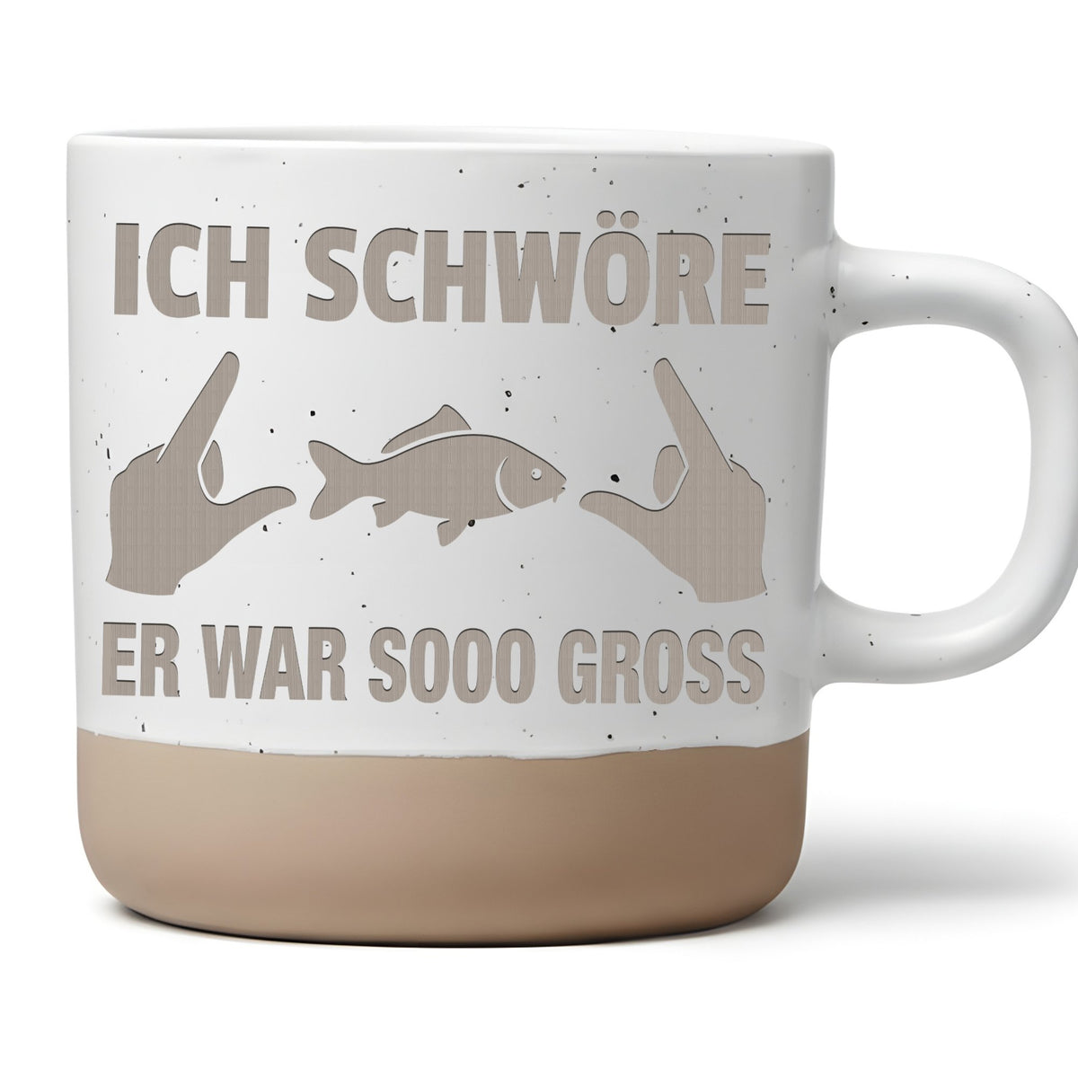 Angler Tasse Ich Schwöre Er War Sooo Groß Becher Geschenk Angeln Angle – Bild 1
