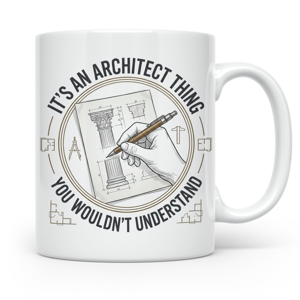 Architekten Tasse mit Spruch It's an Architect Thing Kaffeet – Weiß [farbe:weiß]
