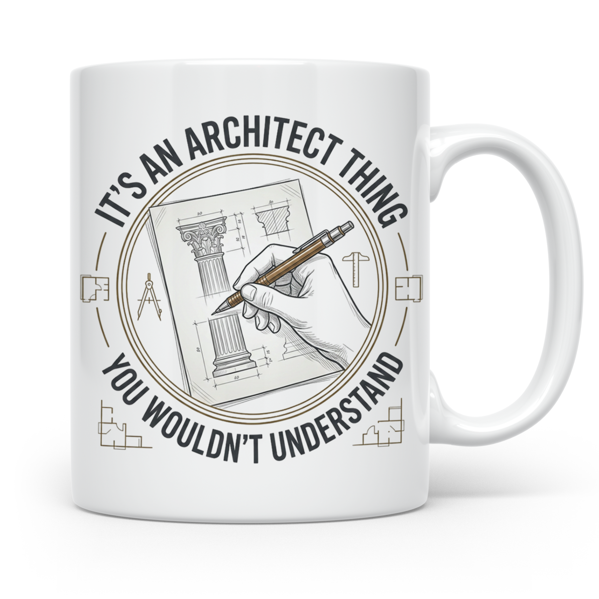Architekten Tasse mit Spruch It's an Architect Thing Kaffeet – Weiß [farbe:weiß]