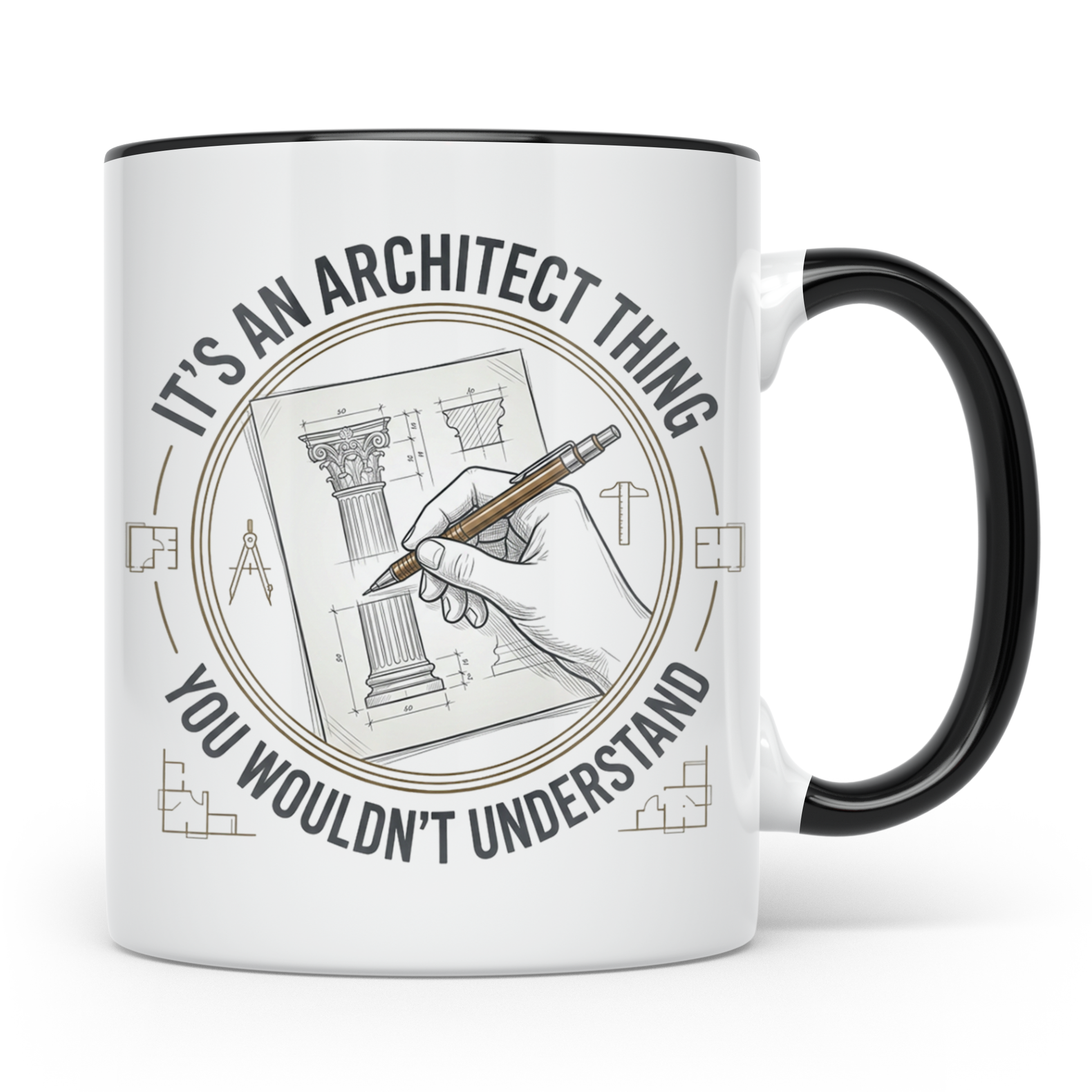 Architekten Tasse mit Spruch It's an Architect Thing Kaffeet – Schwarz [farbe:schwarz]