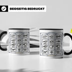 Knotenkunde Tasse mit Segelknoten & Seemannsknoten, Handbuch – Schwarz [farbe:schwarz]